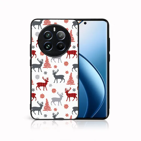 MY ART Kryt s vianočným dizajnom Realme 12 5G DEER (068)