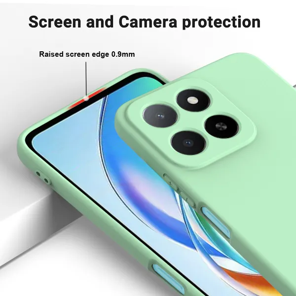 RUBBER Ochranný kryt pre Honor 400 Smart 5G / Honor X7d zelený