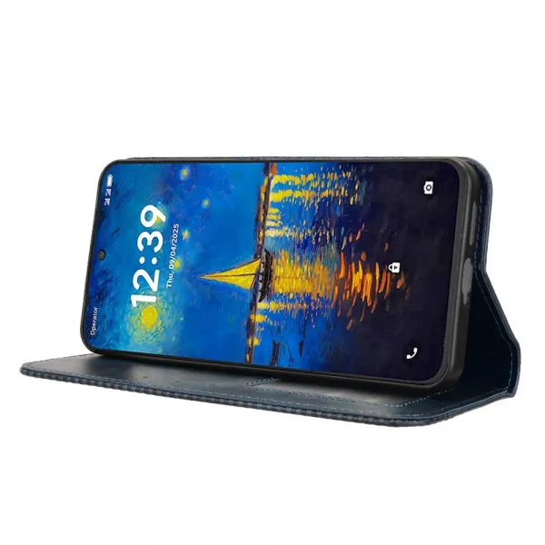 BUSINESS Peňaženkový kryt pre  TCL NxtPaper 60 Ultra 5G modrý