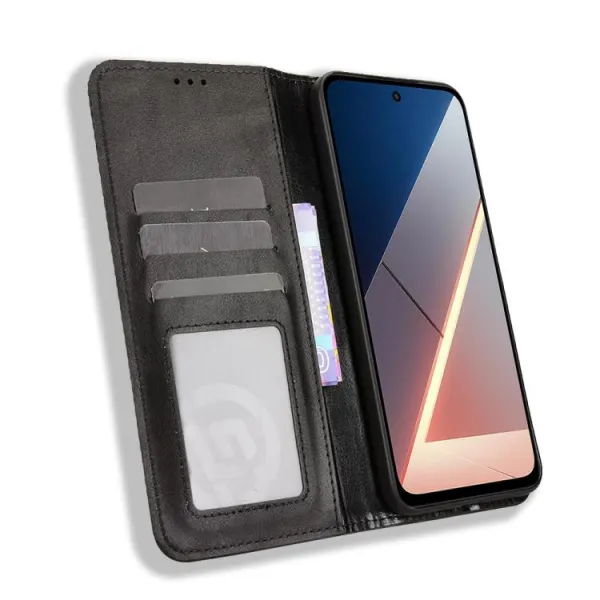 BUSINESS Peňaženkový kryt pre Xiaomi Poco M7 čierny