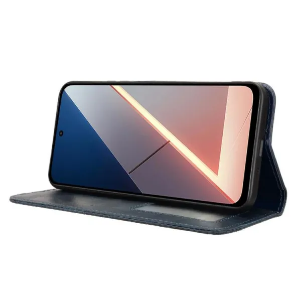 BUSINESS Peňaženkový kryt pre Xiaomi Poco M7 modrý