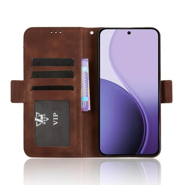 SLOT Peňaženkový obal pre Oppo Reno14 5G hnedý