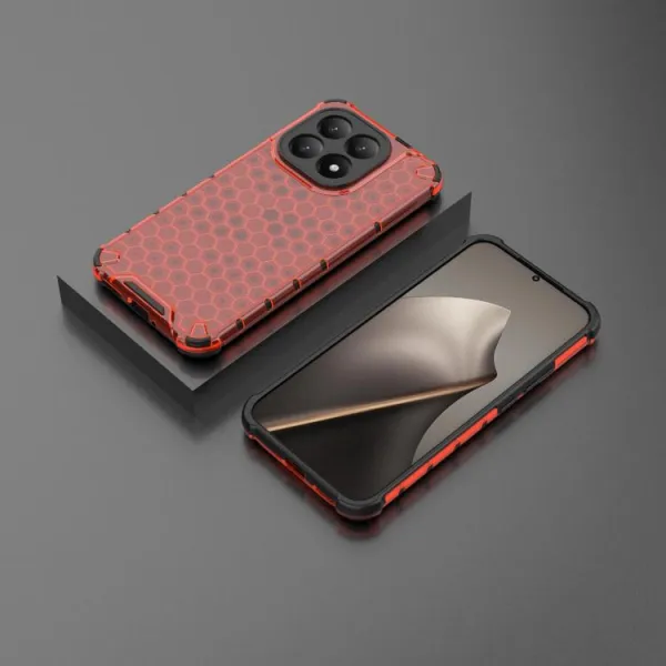 HONEYCOMB Ochranný kryt Xiaomi 15T červený