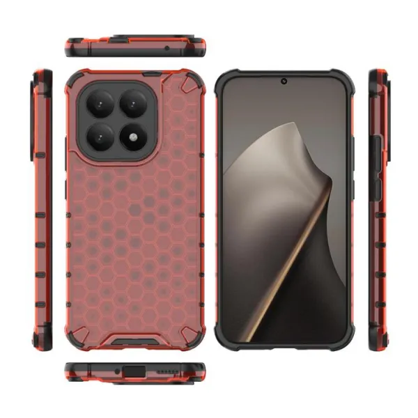 HONEYCOMB Ochranný kryt Xiaomi 15T červený