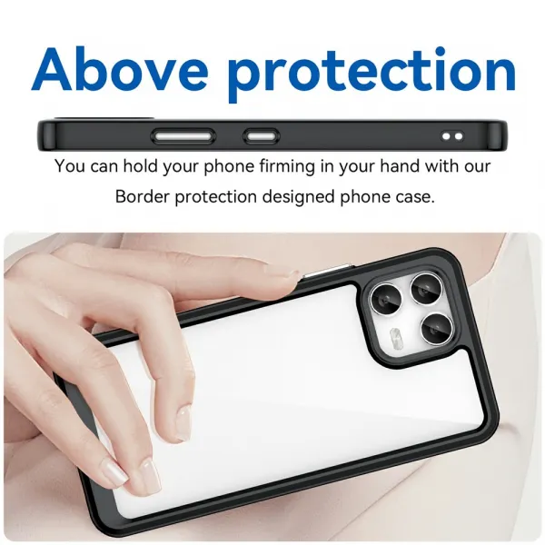 CRYSTAL Ochranný kryt pre T Phone 3 Pro čierny
