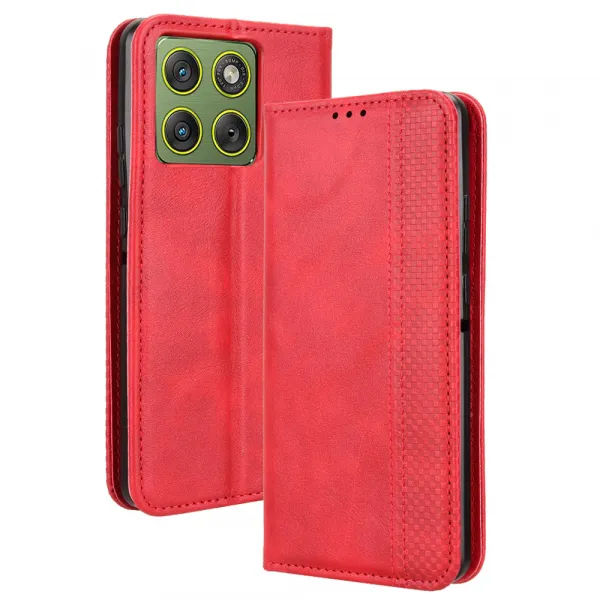 BUSINESS Peňaženkové puzdro pre Motorola Edge 70 červené