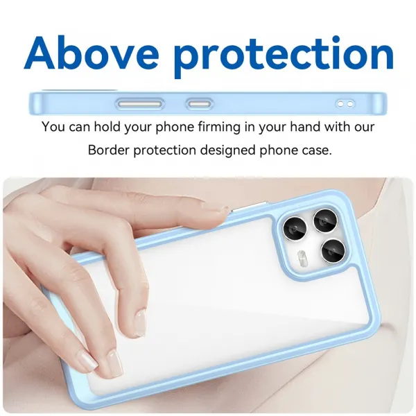 CRYSTAL Ochranný kryt pre T Phone 3 Pro modrý