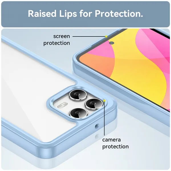 CRYSTAL Ochranný kryt pre T Phone 3 Pro modrý