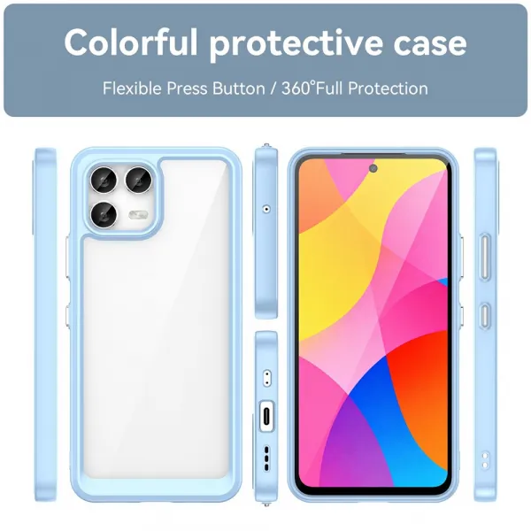 CRYSTAL Ochranný kryt pre T Phone 3 Pro modrý