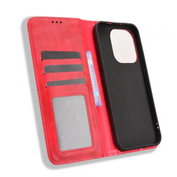 BUSINESS Peňaženkový kryt pre OnePlus 15 červený