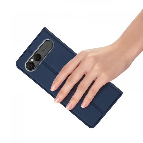 DUX Zaklápacie puzdro pre Sony Xperia 10 VII modré