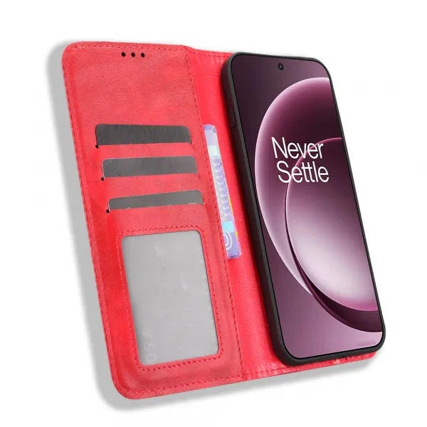BUSINESS Peňaženkový kryt pre OnePlus 15 červený