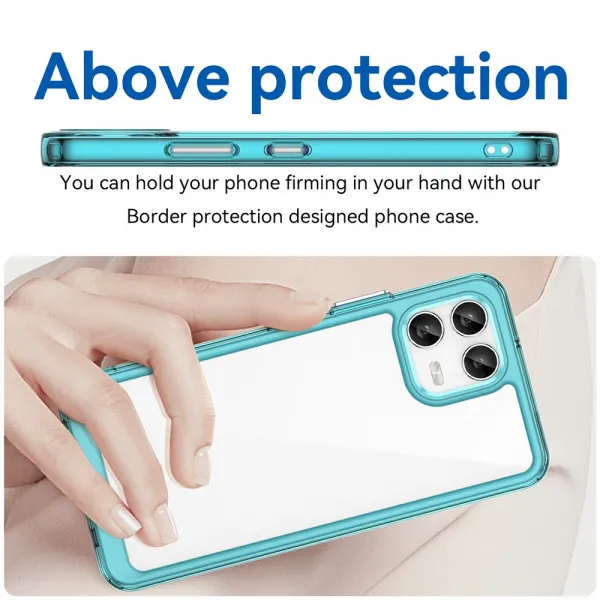 CRYSTAL Ochranný kryt pre T Phone 3 Pro tyrkysový