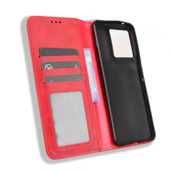 BUSINESS Peňaženkové puzdro pre Motorola Edge 70 červené