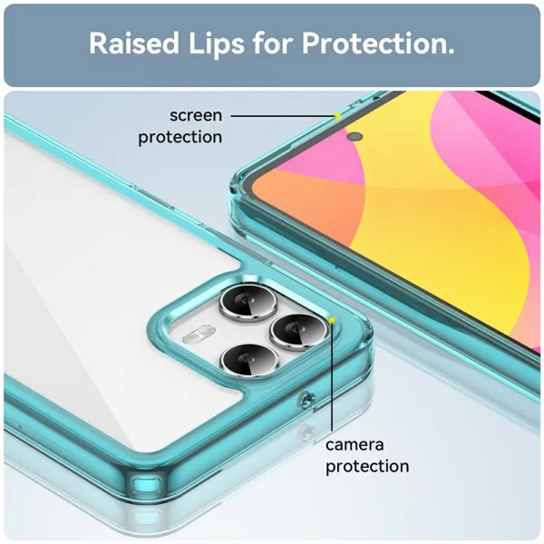 CRYSTAL Ochranný kryt pre T Phone 3 Pro tyrkysový