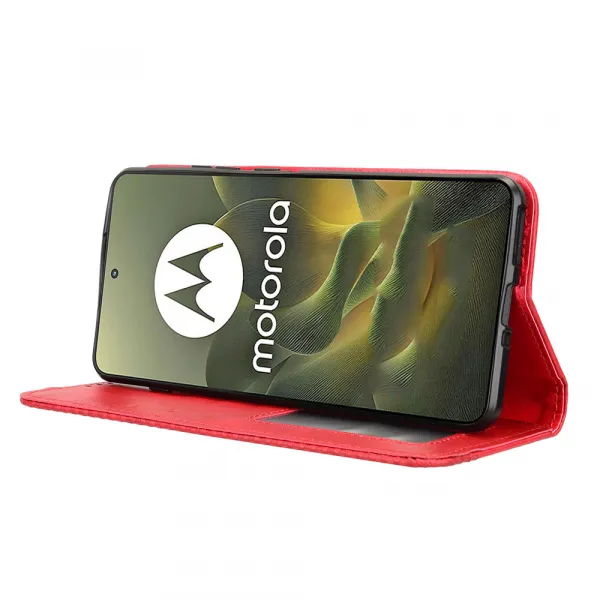 BUSINESS Peňaženkové puzdro pre Motorola Edge 70 červené