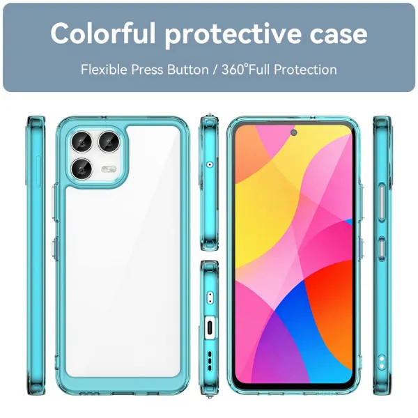 CRYSTAL Ochranný kryt pre T Phone 3 Pro tyrkysový