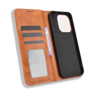 BUSINESS Peňaženkový kryt pre OnePlus 15 hnedý