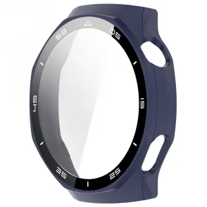 PC FULL COVER Plastový kryt so sklom pre Huawei Watch GT 6 Pro 46mm modrý