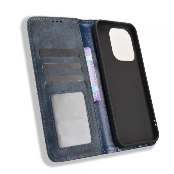 BUSINESS Peňaženkový kryt pre OnePlus 15 modrý