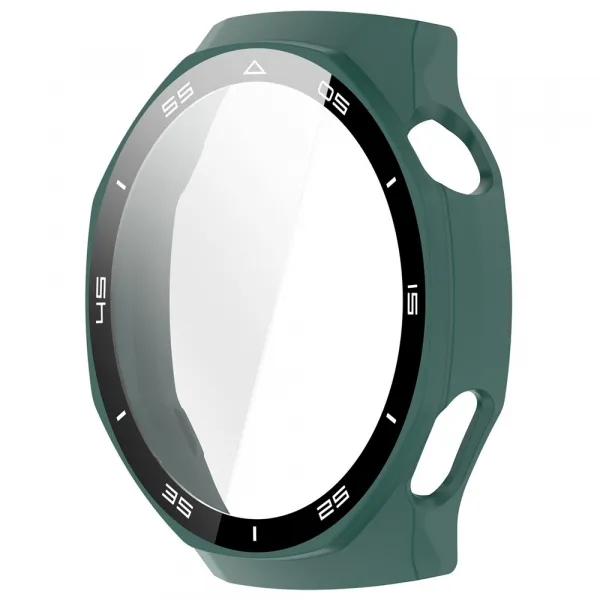 PC FULL COVER Plastový kryt so sklom pre Huawei Watch GT 6 Pro 46mm zelený