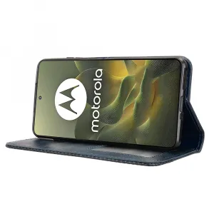 BUSINESS Peňaženkové puzdro pre Motorola Edge 70 modré