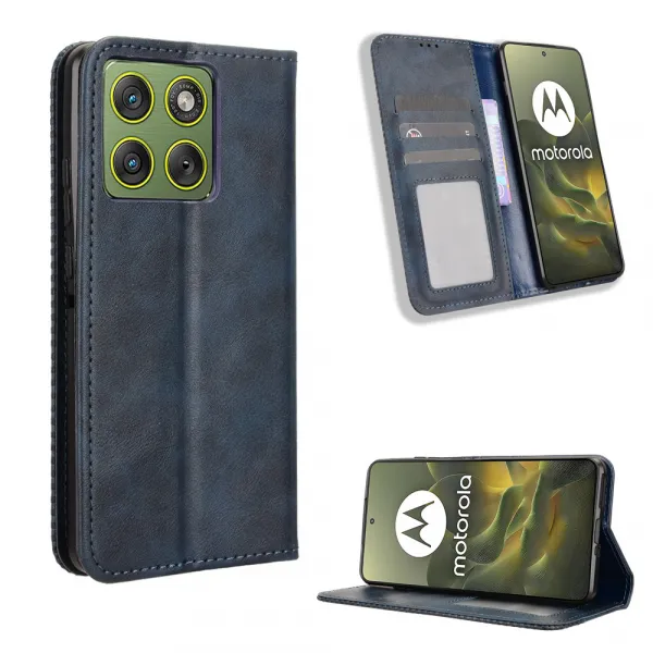 BUSINESS Peňaženkové puzdro pre Motorola Edge 70 modré