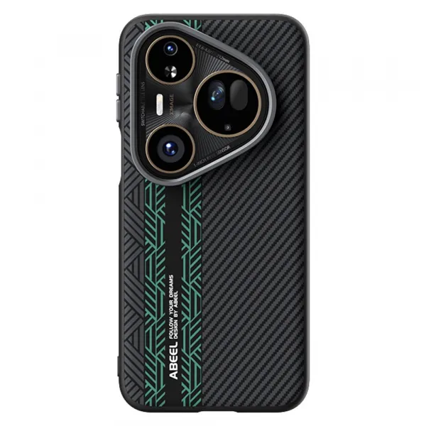 ABEEL RELIEF Ochranný kryt pre Huawei Pura 80 Ultra BLACK-GREEN