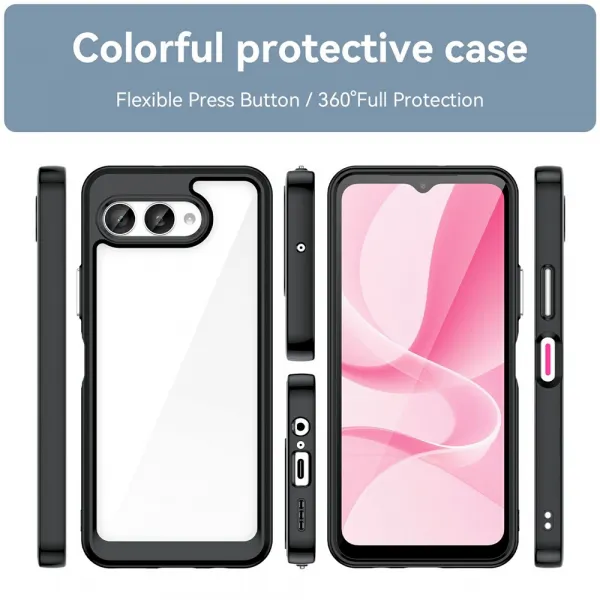 CRYSTAL Ochranný kryt pre T Phone 3 čierny