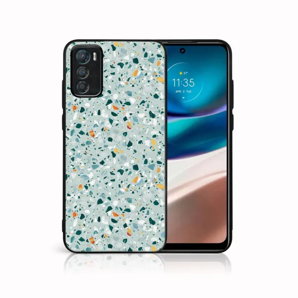 MY ART Ochranný kryt pre Motorola Moto G42 BLUE TERRAZZO (164)