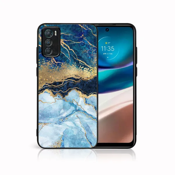 MY ART Ochranný kryt pre Motorola Moto G42 BLUE MARBLE (141)