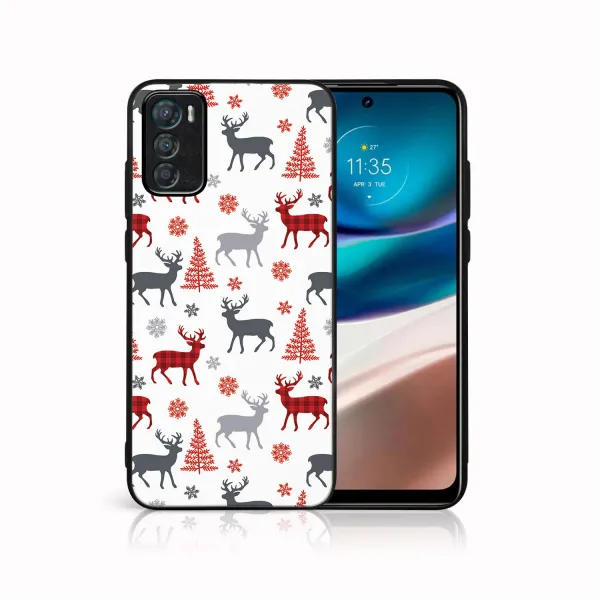 MY ART Kryt s vianočným dizajnom Motorola Moto G42 DEER (068)