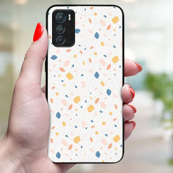 MY ART Ochranný kryt pre Motorola Moto G42 ORANGE TERRAZZO (165)