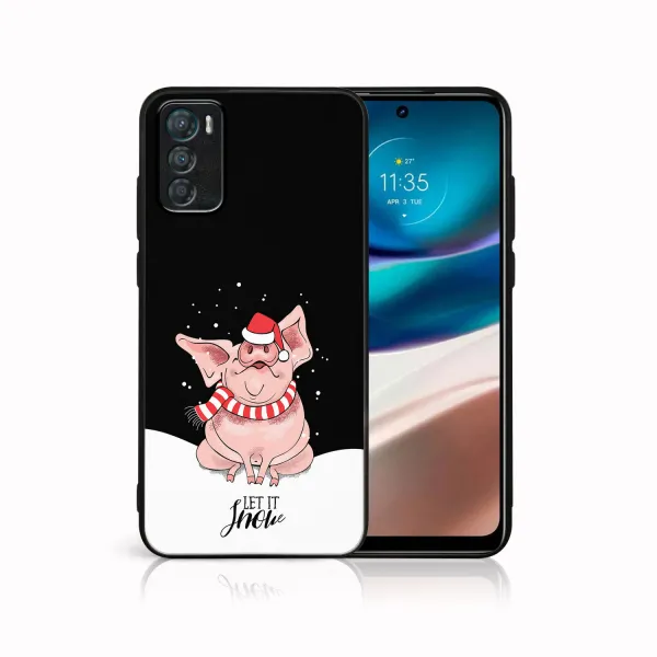 MY ART Kryt s vianočným dizajnom Motorola Moto G42 LET IT SNOW (075)
