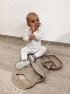 Martons Silikónový podbradník Amina peach 2ks