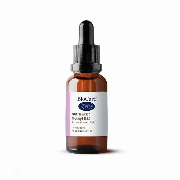 BioCare - B12 - vitamín B12 kvapky v bioaktívej forme methylcobalaminu a adenosylcobalaminu