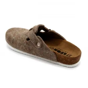 LEON 4260 Dámske zdravotné korkové teplé papuče Hnedé 37 - 24cm, hnedá, 2,0 cm