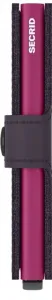 Kožená mini peňaženka Secrid Miniwallet Matte Dark Purple-Fuchsia