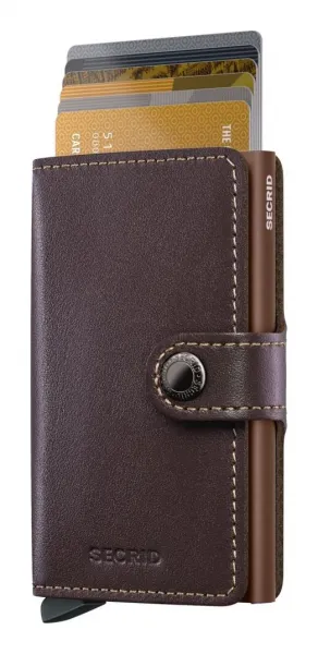 Kožená mini peňaženka Secrid Miniwallet Original Chocolate