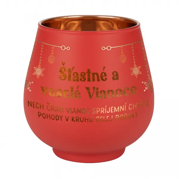 Zrkadlový svietnik - Šťastné a veselé Vianoce ALBI