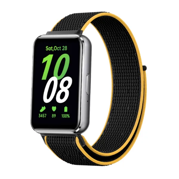 NYLON Remienok pre Samsung Galaxy Fit3 čierny-žltý