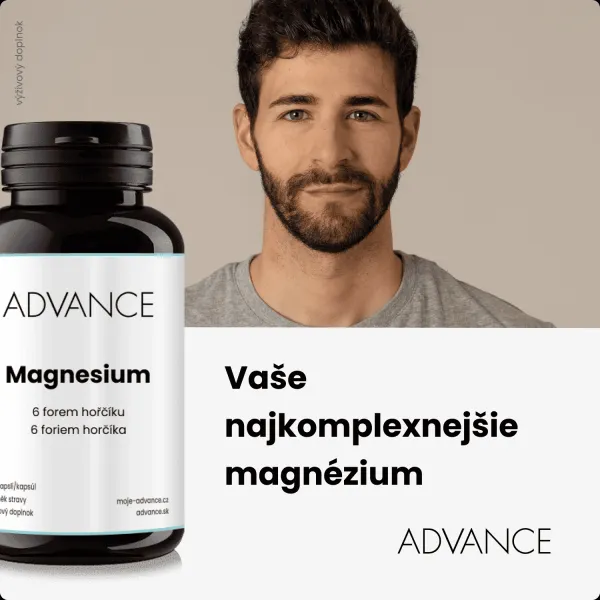 ADVANCE Magnesium 6 foriem horčíka 90 kapsúl