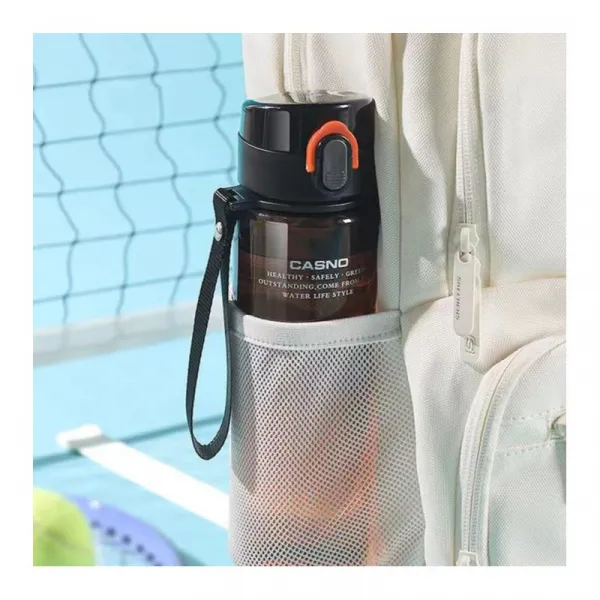 Livefy fľaša na vodu Hydra 560ml, čierna / oranžová