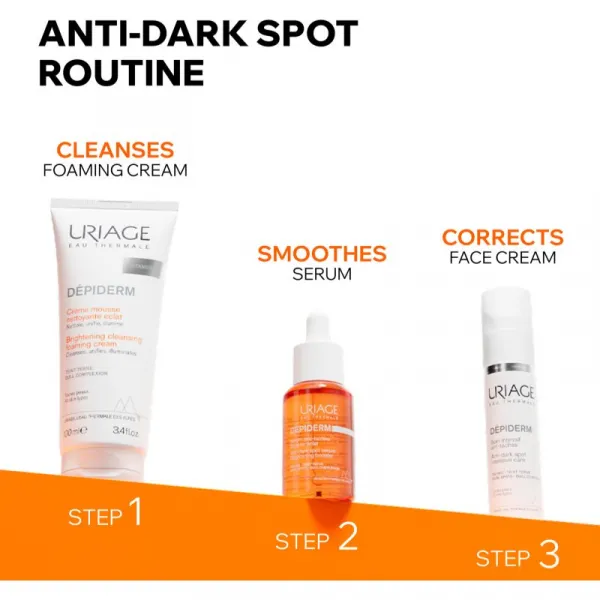 Uriage Dépiderm Anti-dark spot brightening booster serum zosvetľujúce korekčné sérum proti pigmentovým škvrnám pre rozjasnenie pleti 30 ml