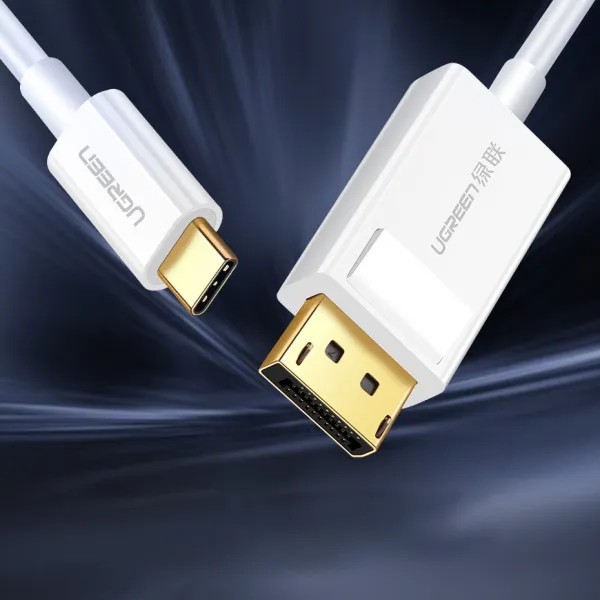Ugreen MM139 kábel USB-C / DisplayPort 4K 1.5m, biely (MM139)