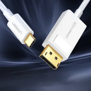 Ugreen MM139 kábel USB-C / DisplayPort 4K 1.5m, biely (MM139)