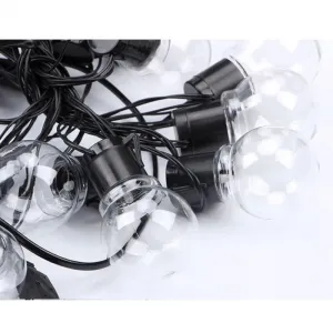 MG Solar Bulb solárna reťaz 3.5m, čierna