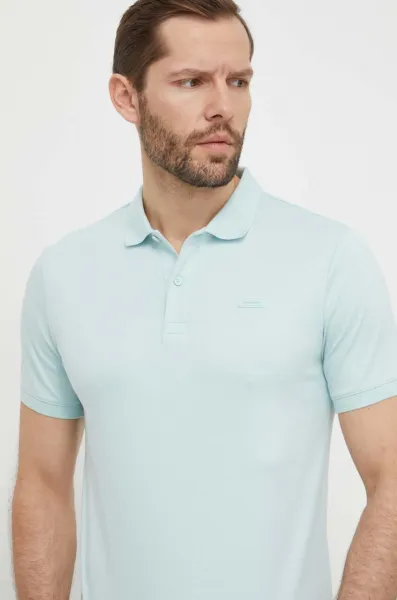 Bavlnené polo tričko Calvin Klein jednofarebné,K10K111657