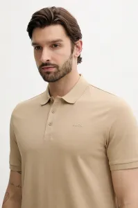 Bavlnené polo tričko HUGO tmavomodrá farba, jednofarebné, 50466182