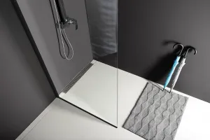 MODULAR SHOWER BLACK jednodílná zástěna pevná k instalaci na zeď, 800 mm MS1-80B